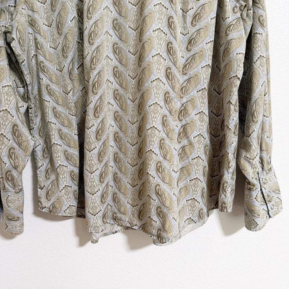 Tommy Hilfiger Paisley Snap Button Up Blouse - Picture 6 of 8
